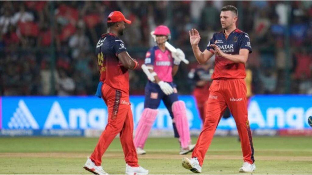 IPL 2025 : रॉयल चैलेंजर्स बेंगलुरु ने राजस्थान को 11 रन से हराया