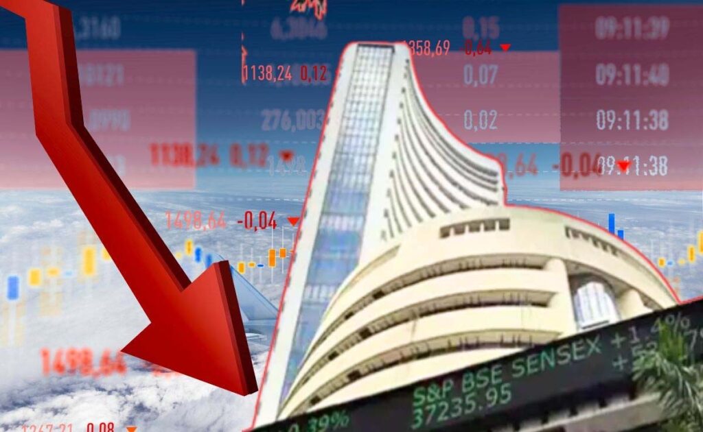 ट्रंप के टैरिफ से शेयर बाजार में बड़ी गिरावट, सेंसेक्स 647 और निफ्टी 200 अंक टूटा