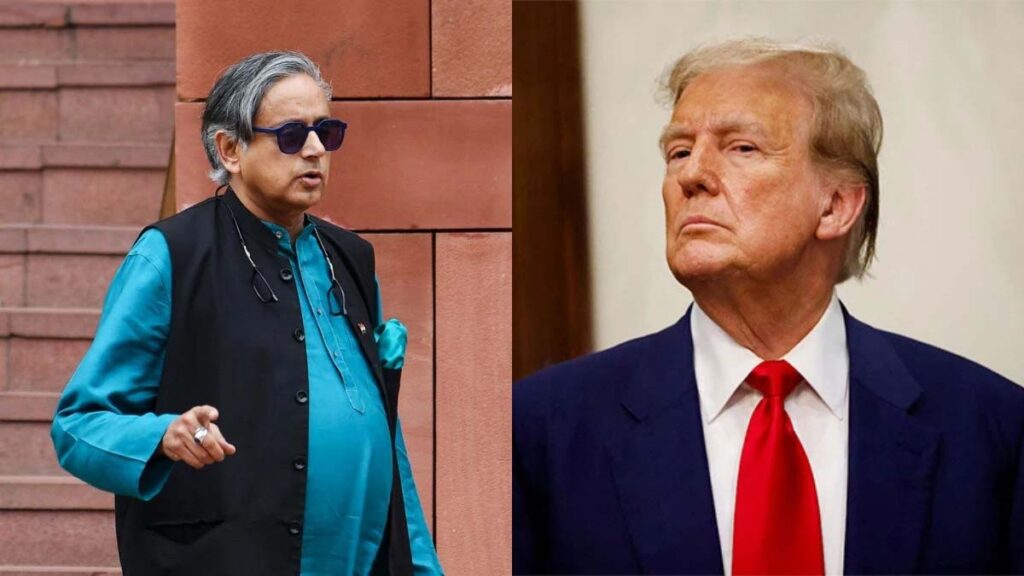 शशि थरूर का ट्रंप के टैरिफ को लेकर करारा जवाब…