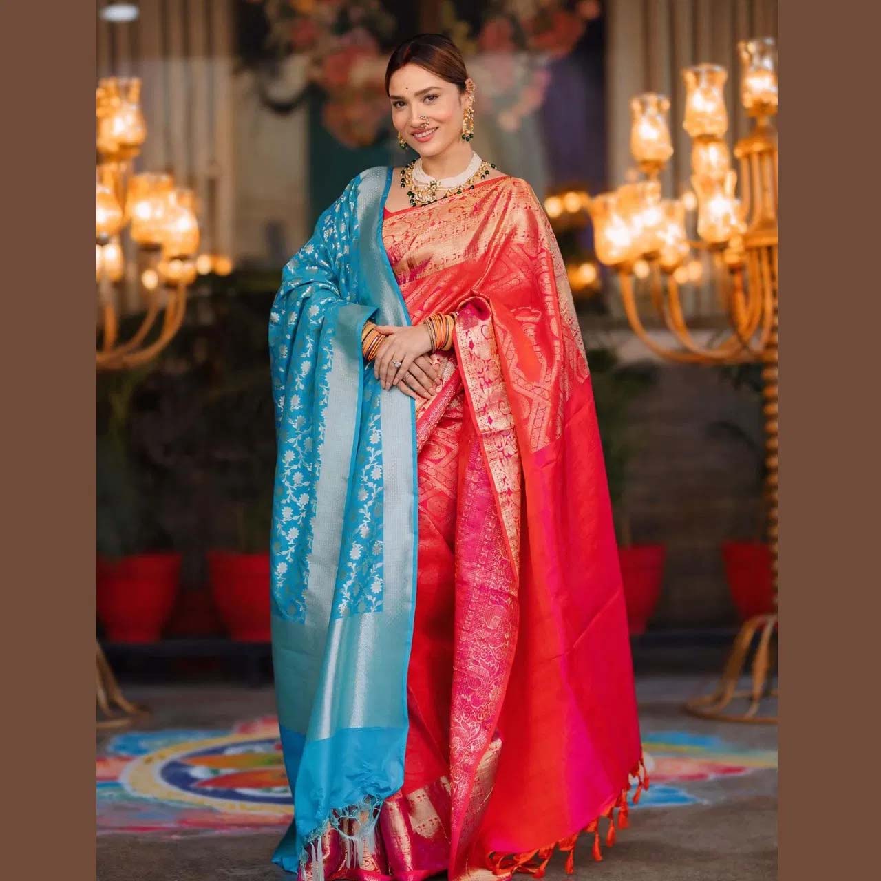 जितिया व्रत रखने वाली महिलाएं पहनें Ankita Lokhande जैसी लाल साड़ियां